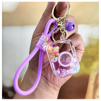 Keychain Floating Cute Bag Charm - Lilac Camera