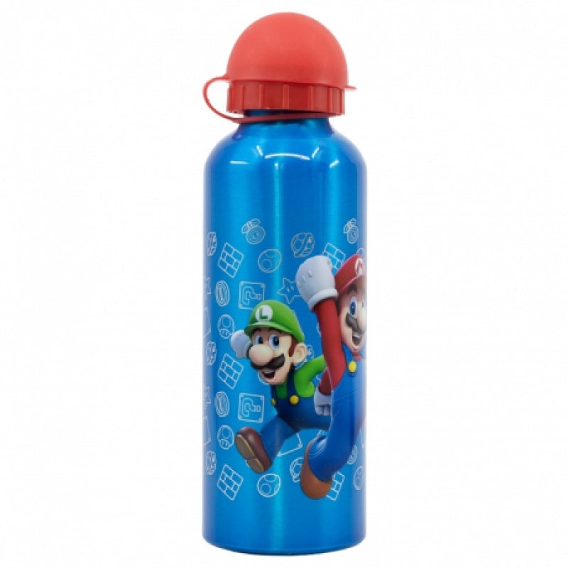 License Aluminium Water Bottle 530 ml - Super Mario