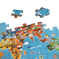 Klassieke Wereld - Wereldkaart Puzzel