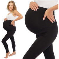 Babylove Maternity Over The Bump Leggings  | Black