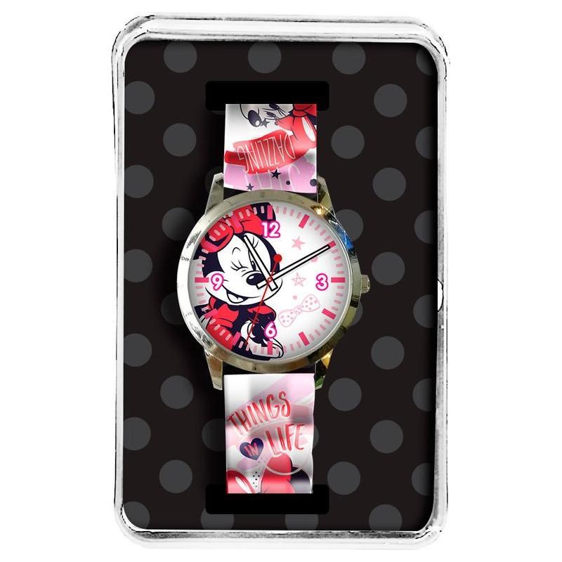 Licentie Minnie Mouse kleurrijk analoog horloge