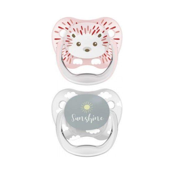 Dr. Brown's Ort Prevent Silicone Orthodontic Soother - 0-6 months - Pink