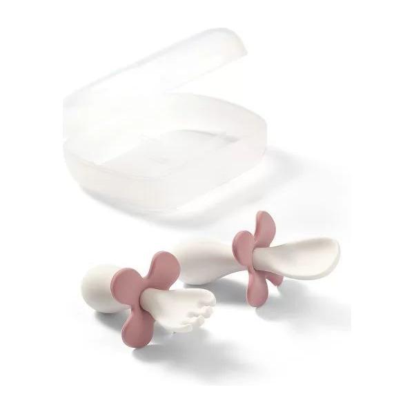 Babyono Ergonomic Shape Cutlery In Case 12m+ - Natural