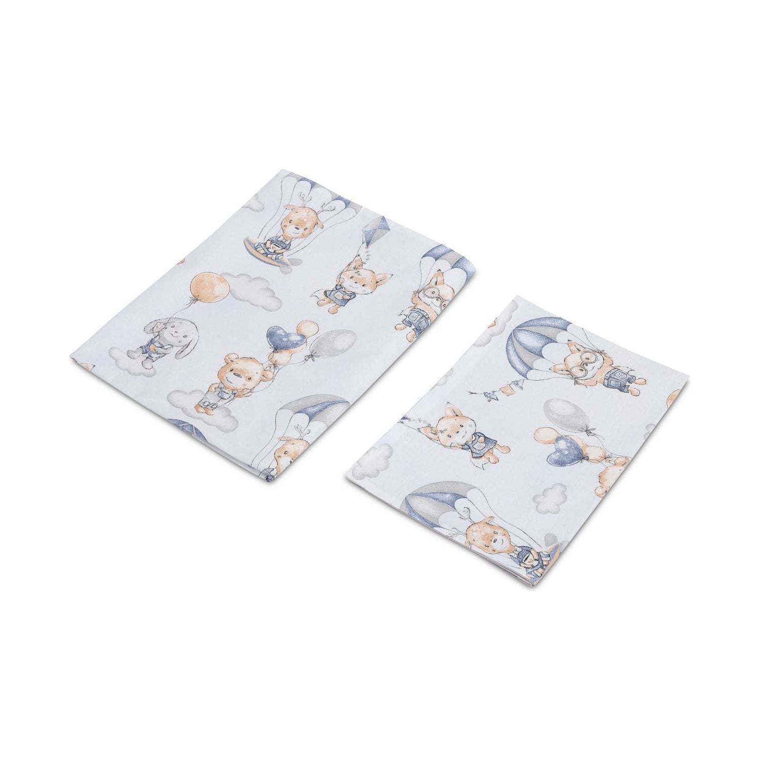 Sensillo Toddler Bed Linen Set 140x70 cm - Balloon Ride