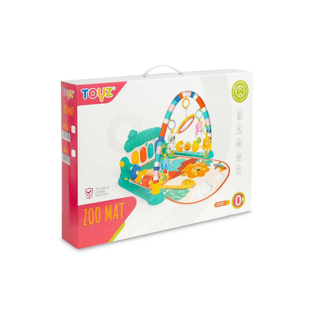 Tapis de jeu éducatif Toyz Zoo avec Kick Piano - 2 couleurs