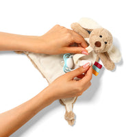 Babyono First Blanket Soother Holder Dog Willy