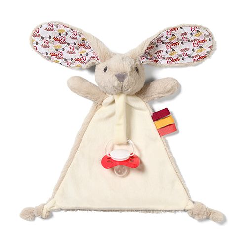 Babyono First Blanket Soother Holder Bunny Milly 0m+