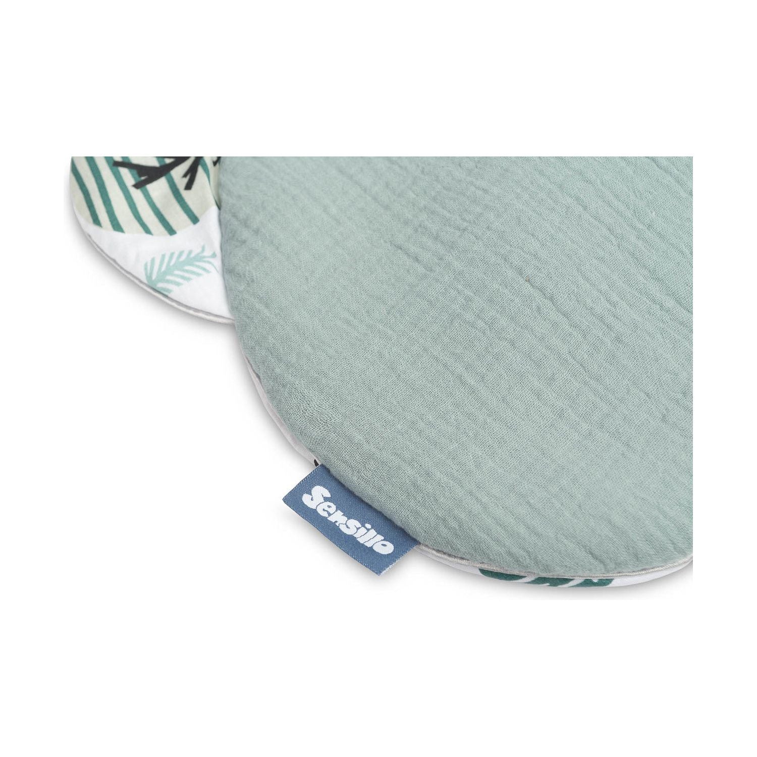 Sensillo Muslin Pram Set - Green Hedgehogs