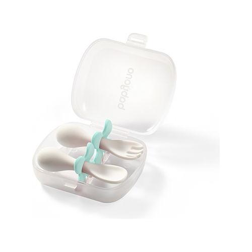 Babyono Ergonomic Shape Cutlery In Case 12m+ - Mint