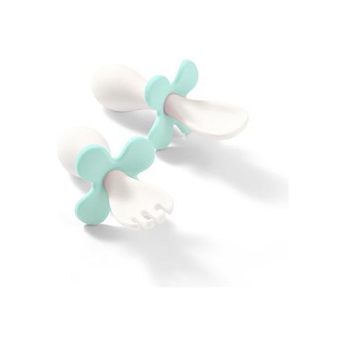 Babyono Ergonomic Shape Cutlery In Case 12m+ - Mint