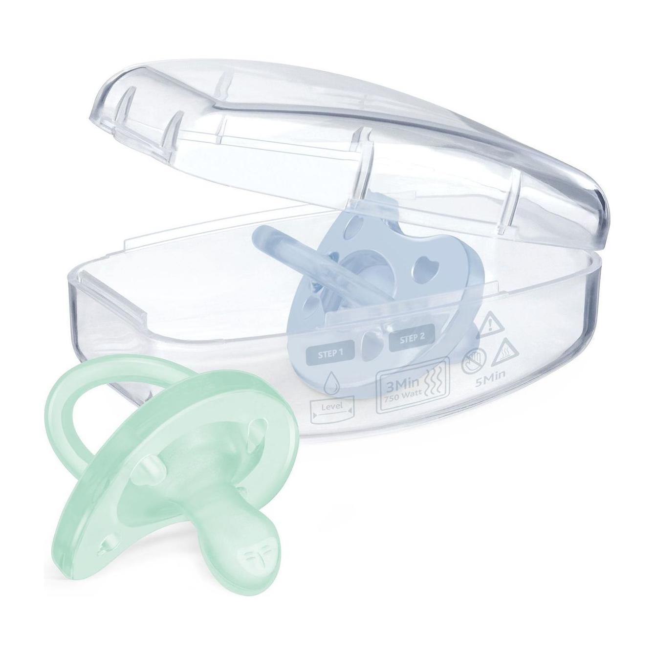 Chicco Physioforma Soft Soother 2-6m - 2 pcs - Mint & Blue