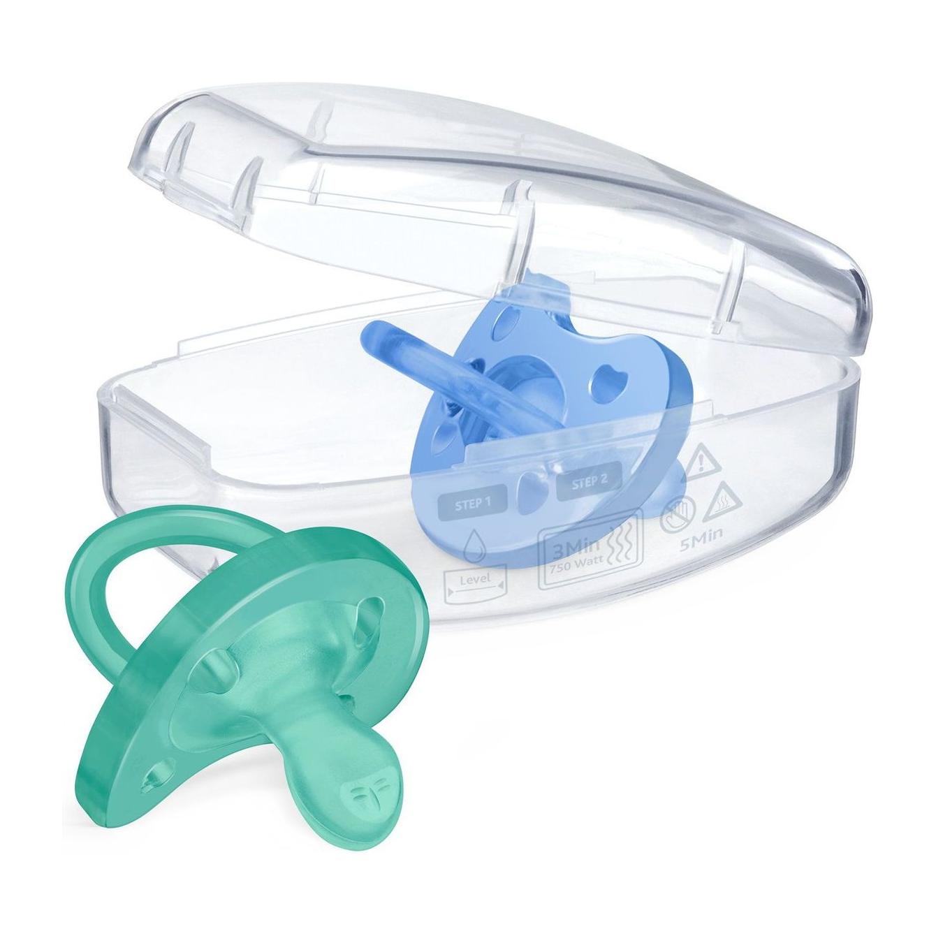 Chicco Physioforma Soft Soother 6-18m - 2 pcs - Blue & Mint