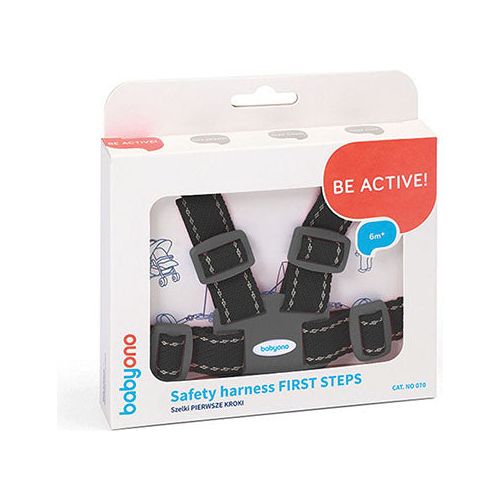 Babyono Safety Harness First Steps 6m+ - Black