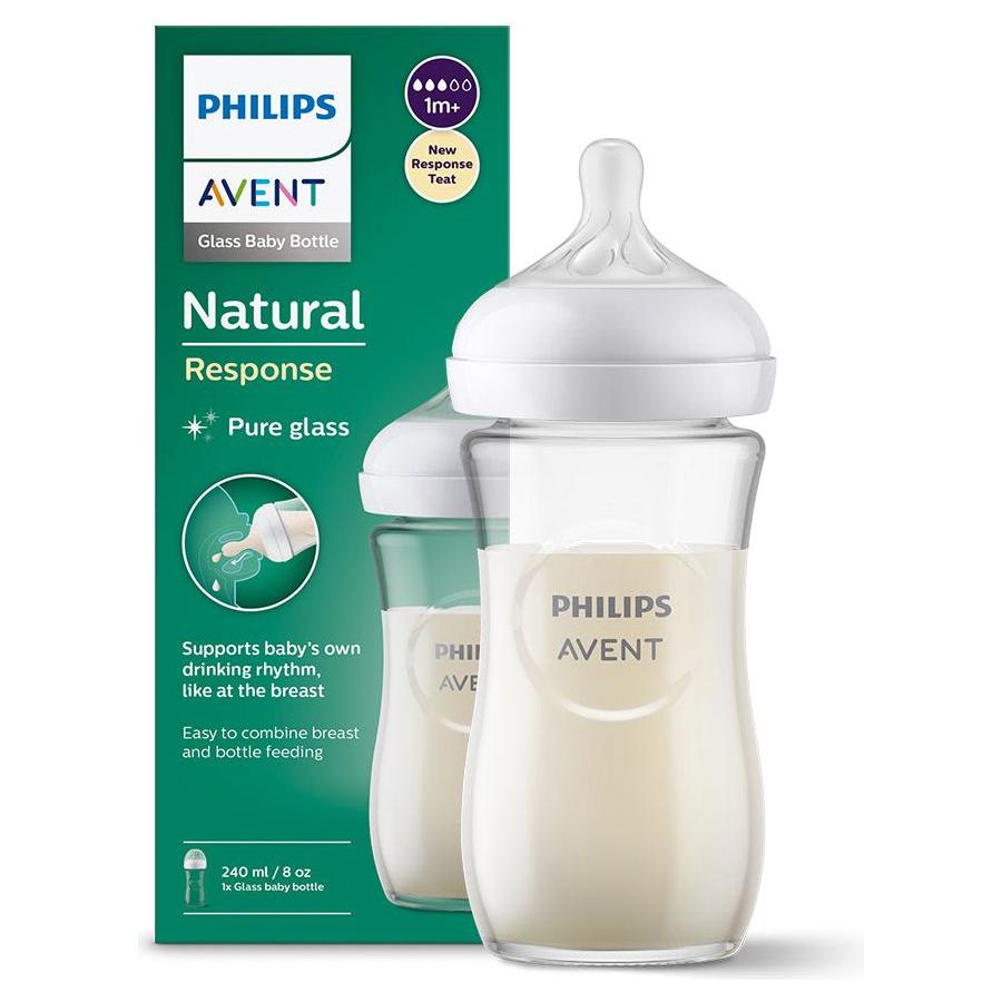 Biberon en verre Philips Avent Natural Response - 2 tailles