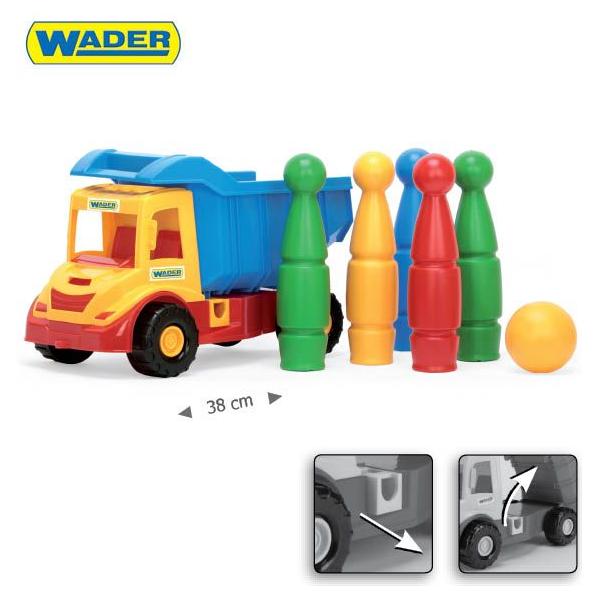 Wader Tipper Truck With Bowling Set