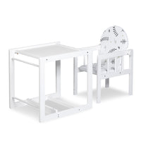 Amy 2in1 Wooden High Chair With Table Function - 2 Colours