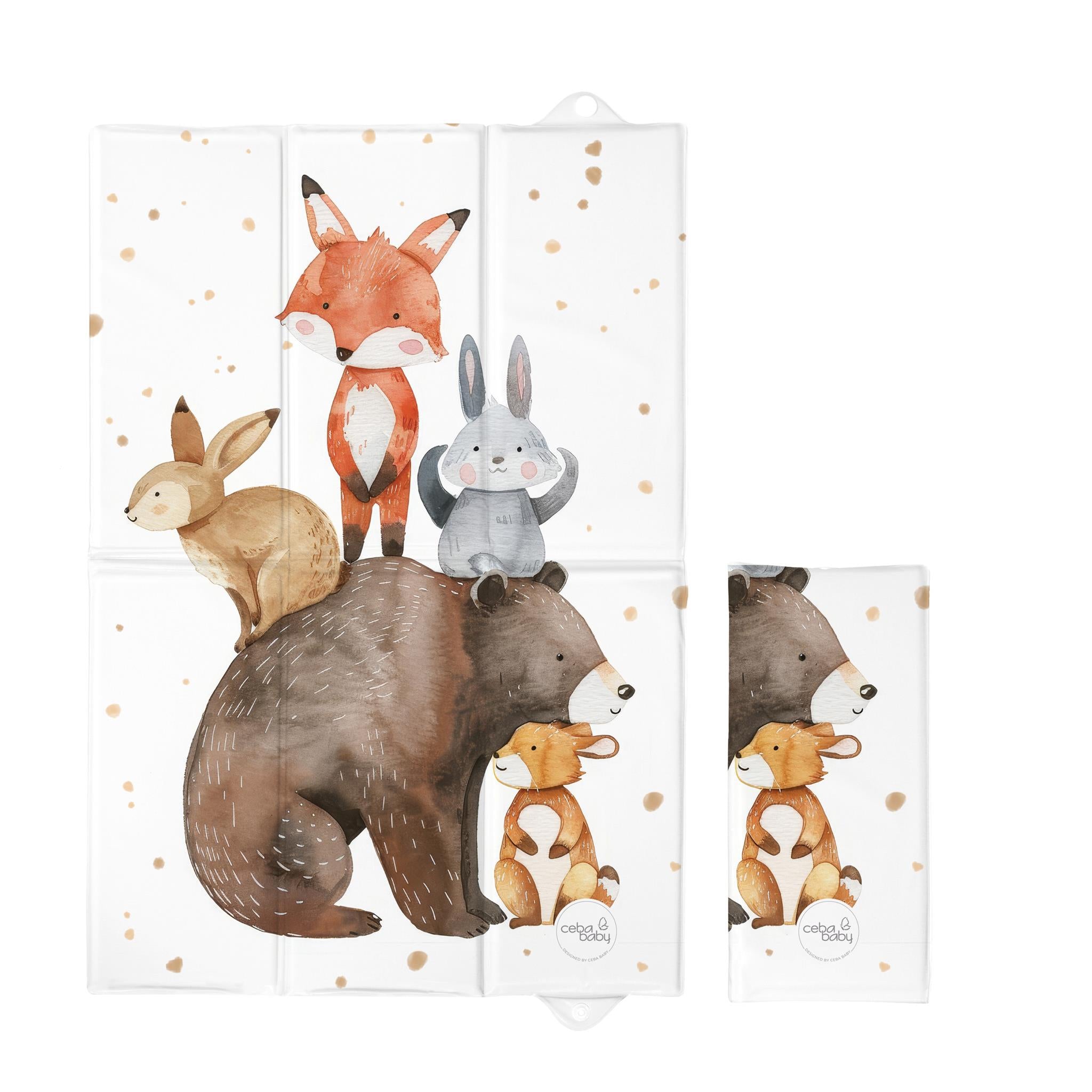 Ceba Folding Changing Mat - Forest Animals