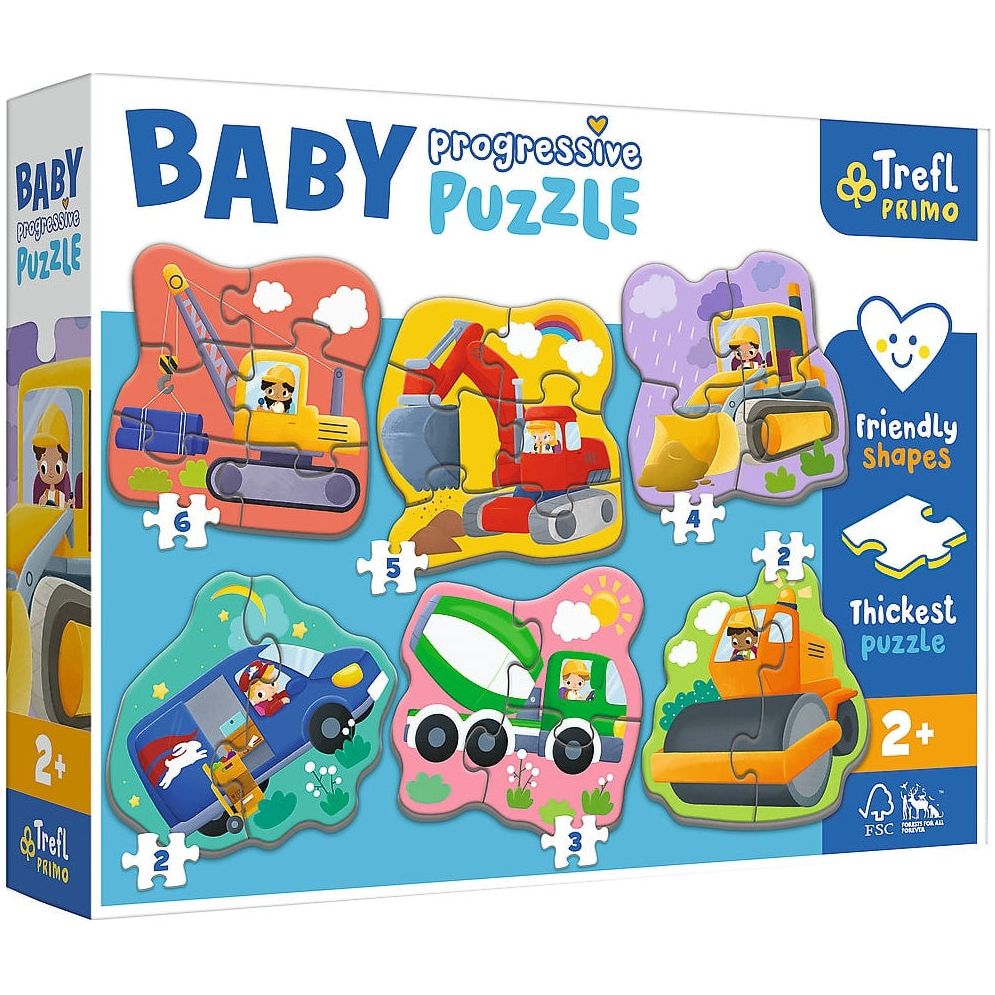 Trefl Baby Progressive Puzzles 2+ - 3 Designs