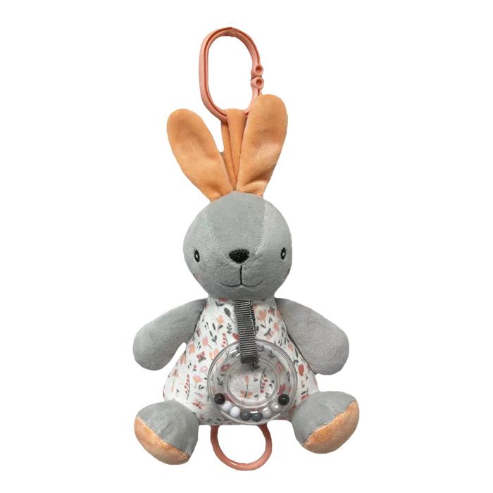 Tulilo Peach Rabbit Music Box 18 cm