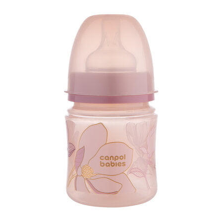 Canpol Anti-Colic Wide-Neck Bottle 120ml Gold Easy Start - 2 Colours