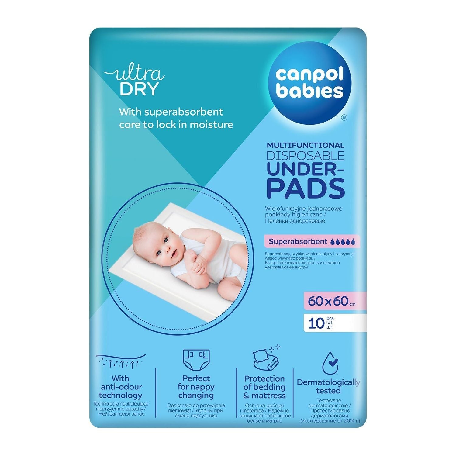 Canpol Babies Disposable Underpads 10 pcs 60x60 cm
