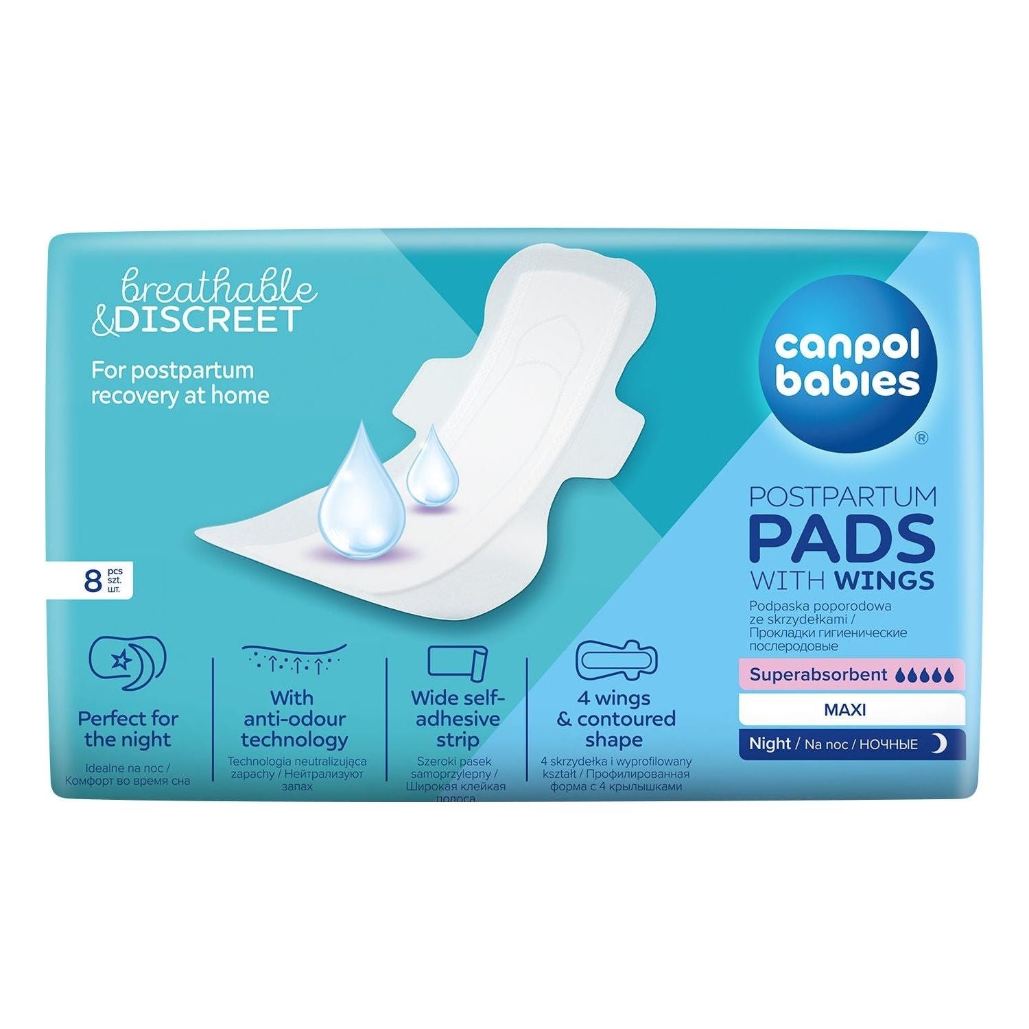 Canpol Babies Discreet Maternity Night Pads With Wings
