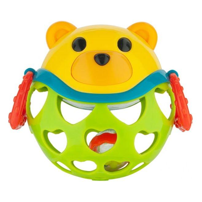 Canpol Interactive Toy with Rattle Teddy Bear Green 3m+