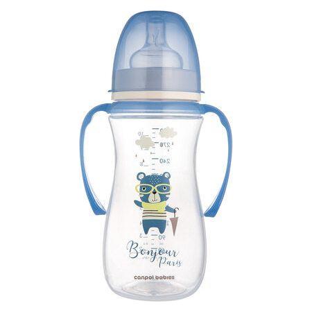Canpol Babies Anti-colic Bottle EasyStart Bonjour Paris 300 ml  - Blue