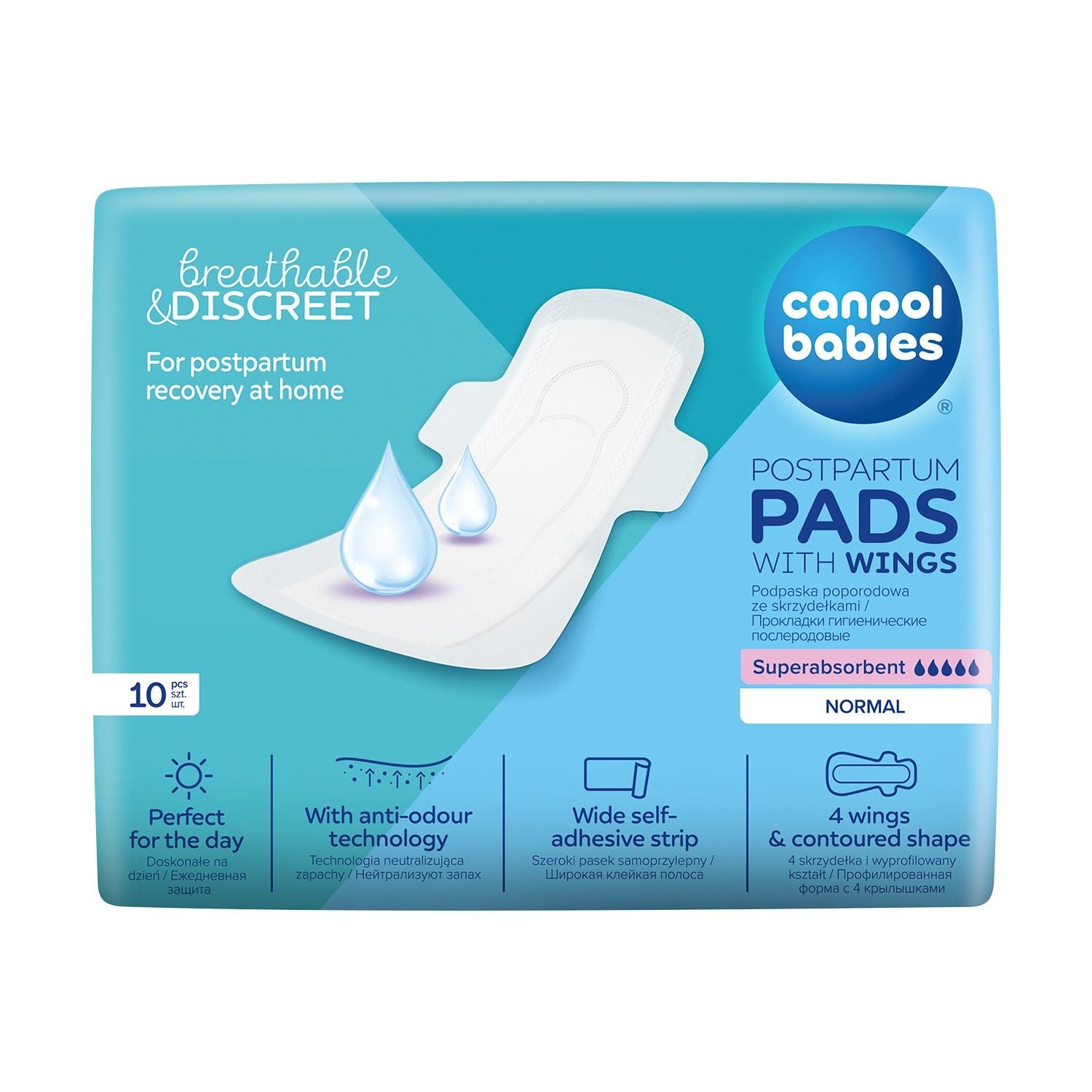 Canpol Discreet Maternity Day Pads With Wings