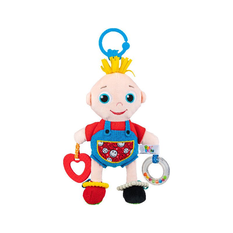 Balibazoo Soft Boy Doll Rattle With Pendant 0m+