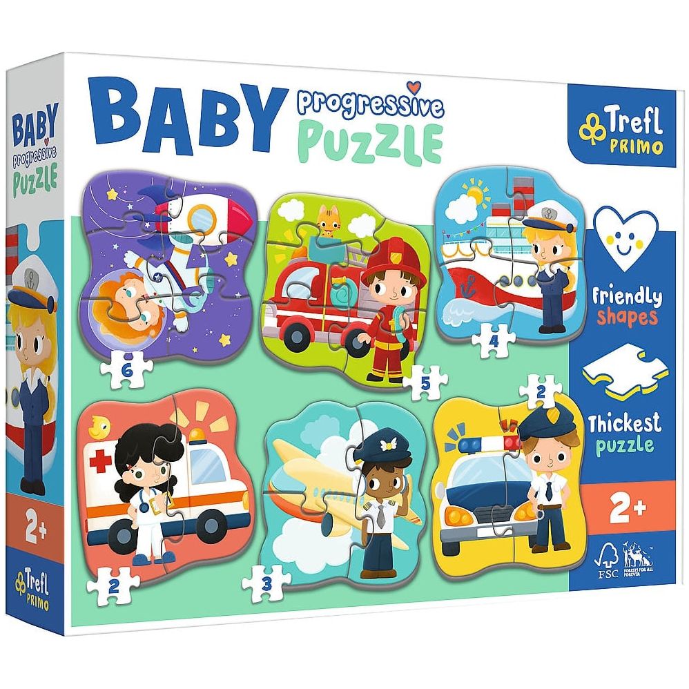 Trefl Baby Progressive Puzzles 2+ - 3 Designs