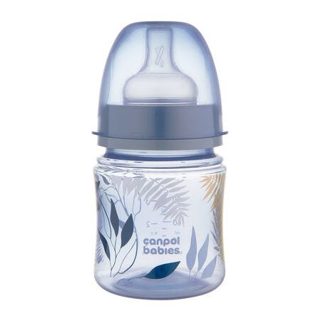 Canpol Anti-Colic Wide-Neck Bottle 120ml Gold Easy Start - Blue