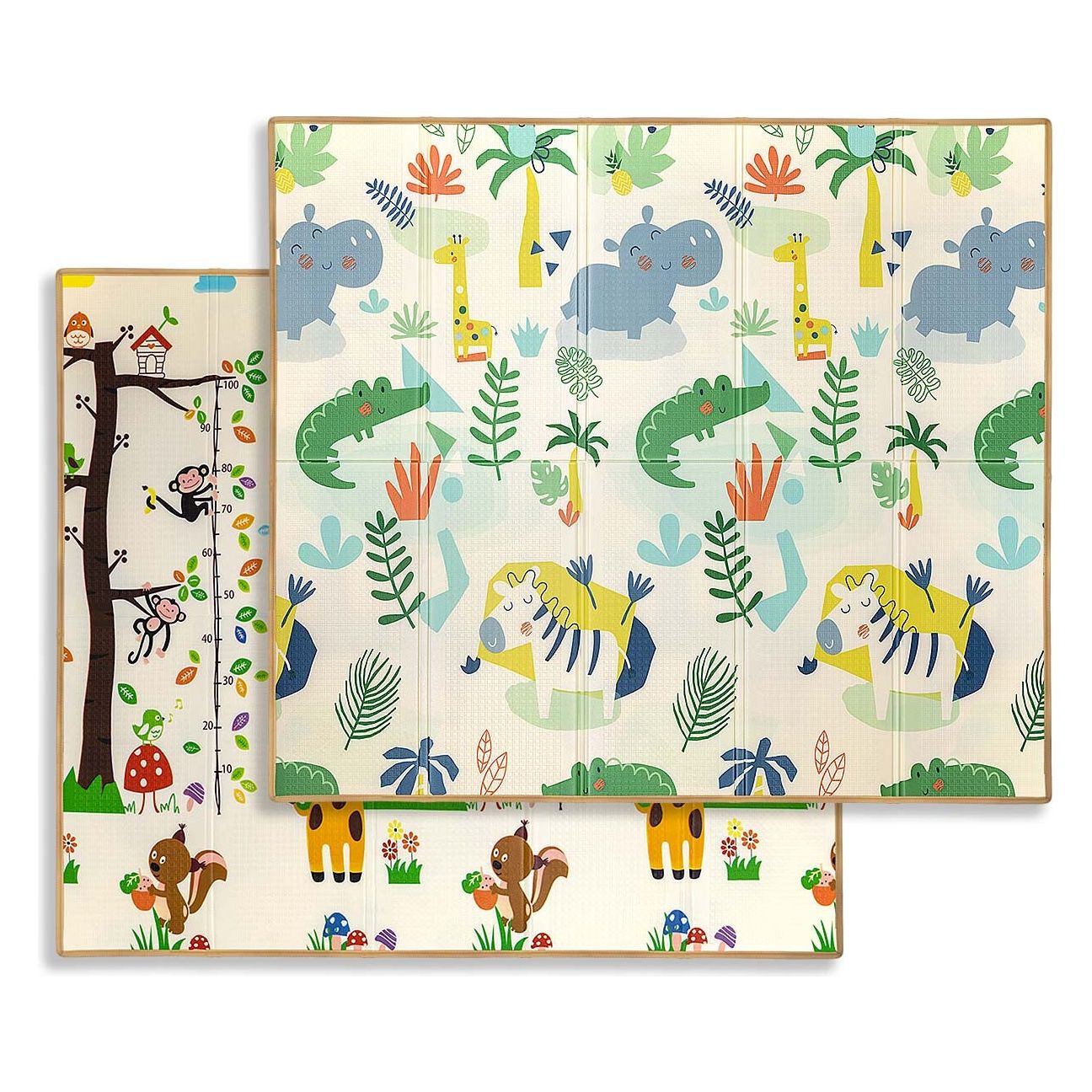 Milly Mally Large Reversable Easy Clean Playmat - Savanna and Tree