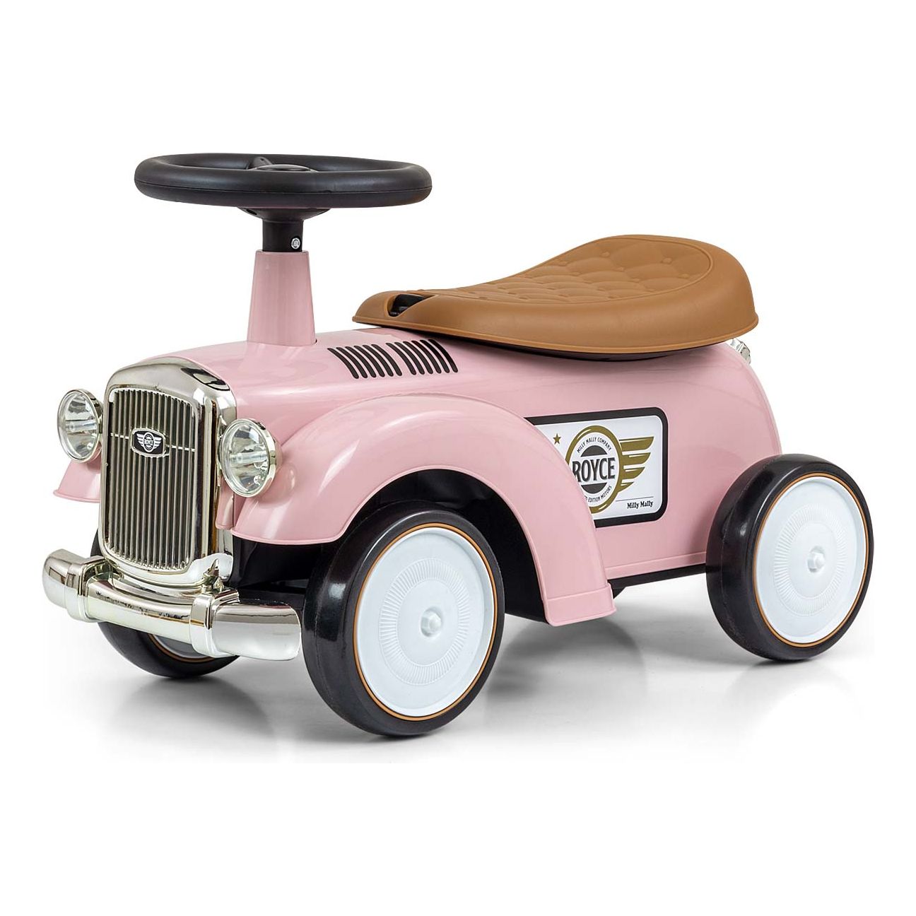 Milly Mally Vintage Royce Ride On Car - Pink