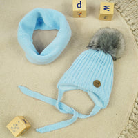 Babylove Baby Bobble Hat And Snood | Blue Owl