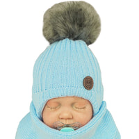 Babylove Baby Bobble Hat And Snood | Blue Owl