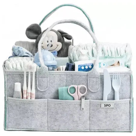 SIPO Felt Diaper Organizer - Grey