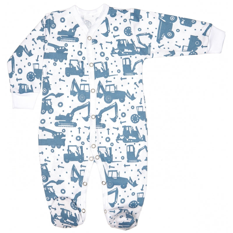 Lilly Bean Sleepsuit - Diggers