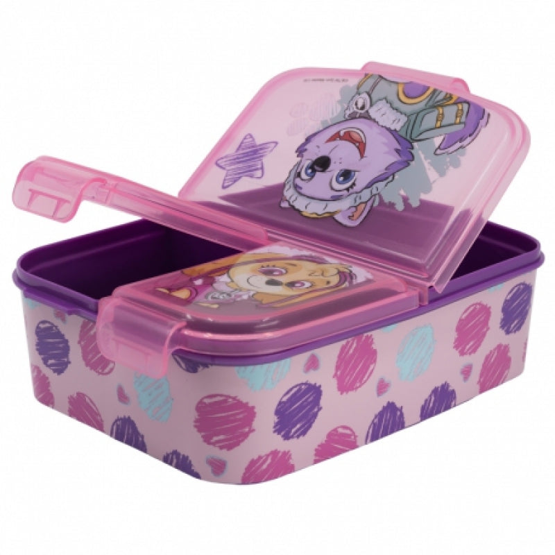 Licentie Lunchbox met 3 vakken voor meisjes - Kies je personage