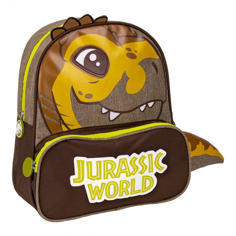 Cerda Jurassic World Brown Dinosaur Backpack