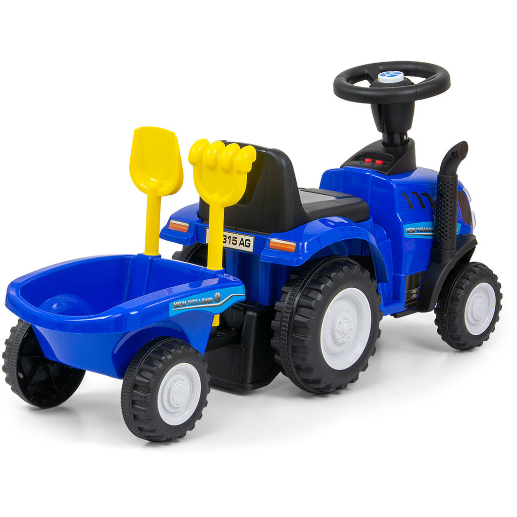 Milly Mally New Holland T7-tractor met aanhanger - 3 kleuren