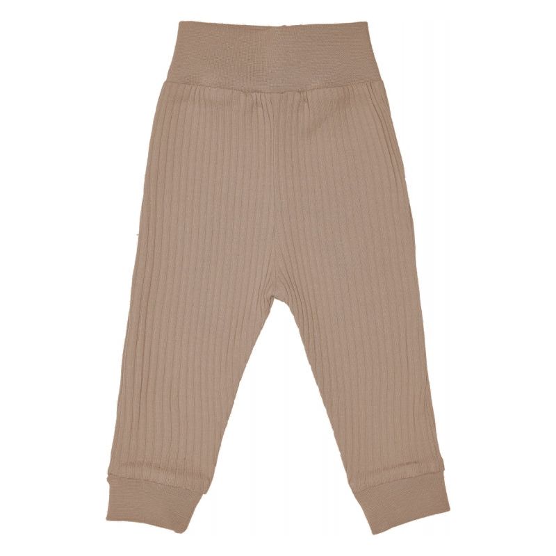 Lilly Bean Ribbed Cotton Trousers - Chocolate