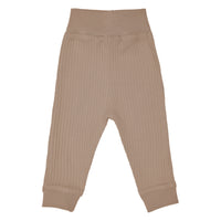 Lilly Bean Ribbed Cotton Trousers - Chocolate