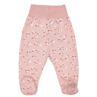 Lilly Bean Trousers With Feet - Cotton on Pink