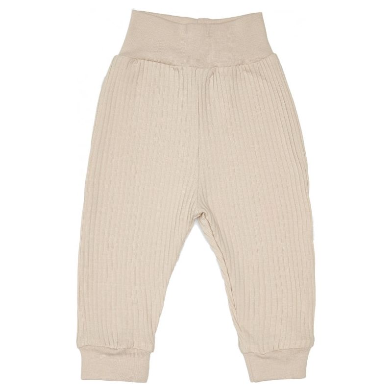 Lilly Bean Ribbed Cotton Trousers - Sand