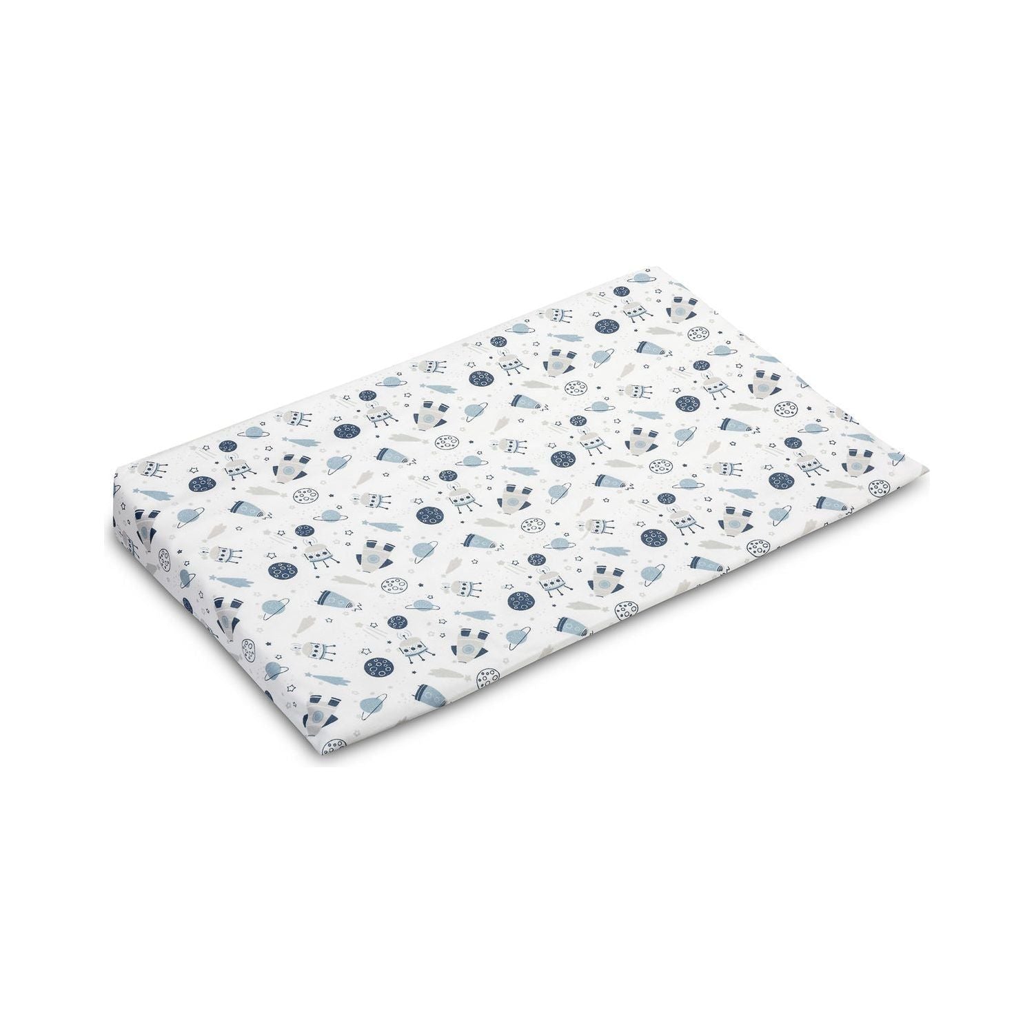 Sensillo Crib Wedge Pillowcase Cover 38X60 - Space