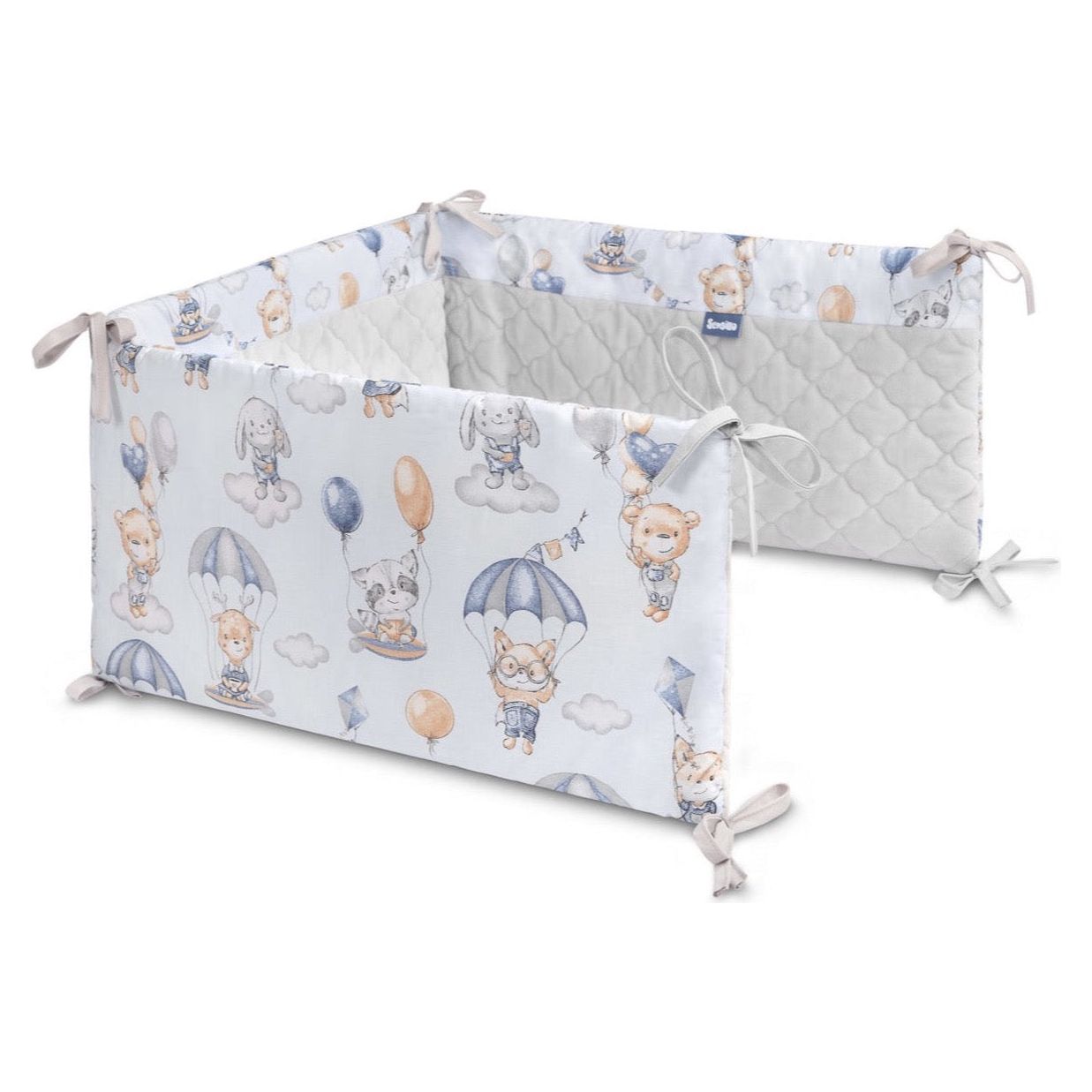 Sensillo Velvet Cot Bumper - Ballonvaart