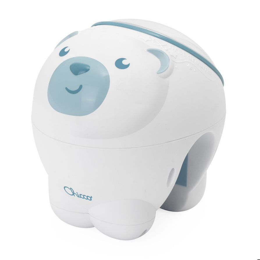 Chicco First Dreams Polar Bear 2in1 Cot and Nightstand Projector - 3 Colours