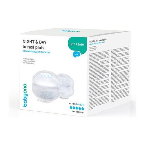 Babyono Contoured Night&Day Breast Breast Pads  40 pcs