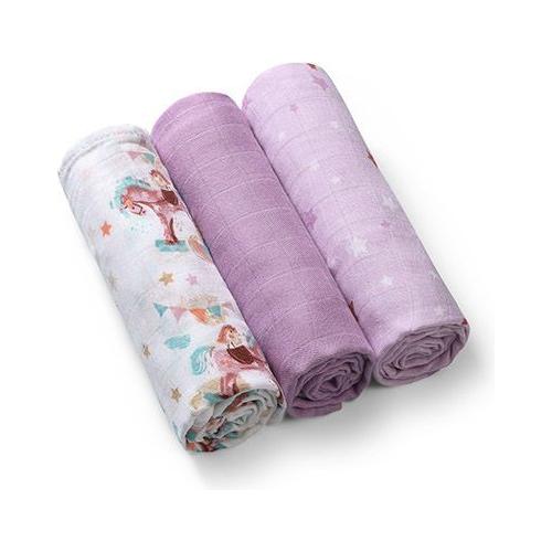 Babyono Bamboe Mousseline Luiers 3 stuks - 4 Kleuren